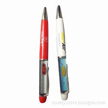 Liquid Floater Pens, 2D/2D logo inside, customized of your logos welcomed